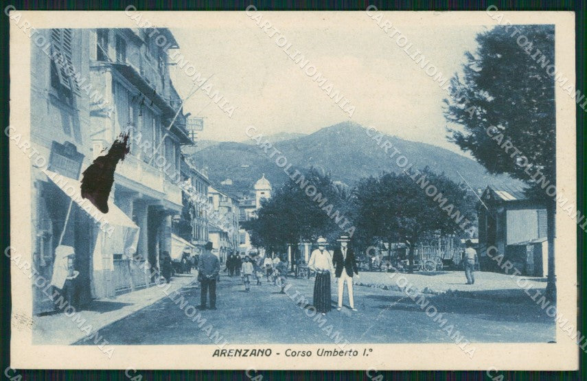 Genova Arenzano MACCHIA PIEGHINA cartolina QZ6469 – fronte