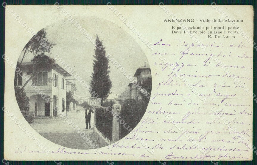 Genova Arenzano De Amicis cartolina QZ6471 – fronte