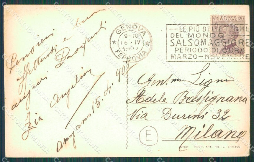 Genova Arenzano cartolina QZ6475 – retro