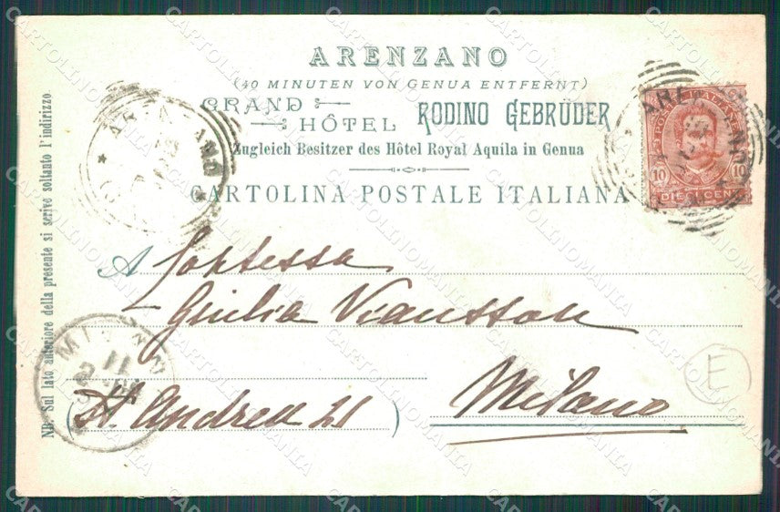 Genova Arenzano cartolina QZ6476 – retro