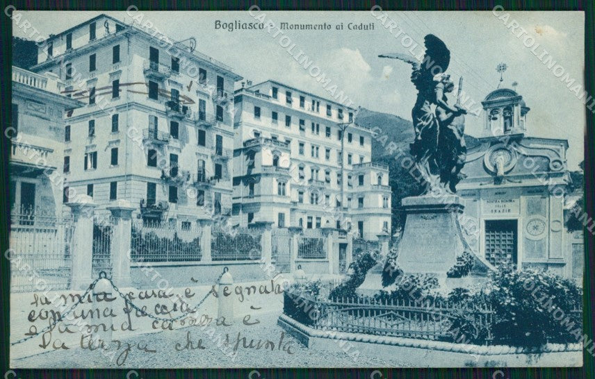 Genova Bogliasco cartolina QZ6485 – fronte
