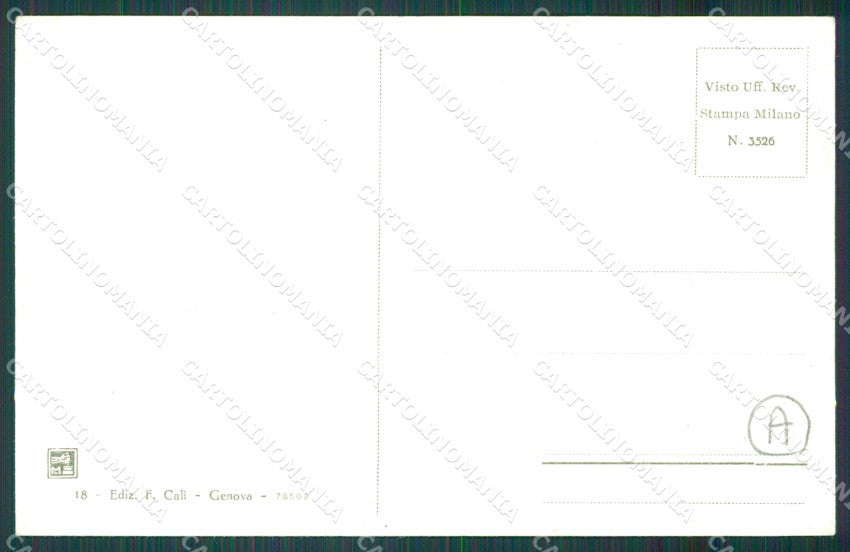 Genova Chiavari Municipio cartolina QZ6491 – retro