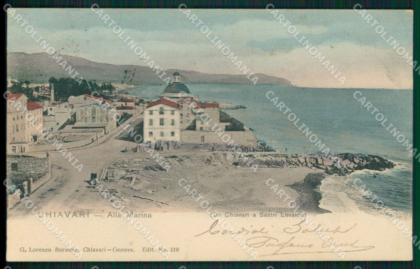 Genova Chiavari cartolina QZ6497 – fronte