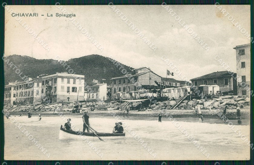 Genova Chiavari Barca cartolina QZ6504 – fronte