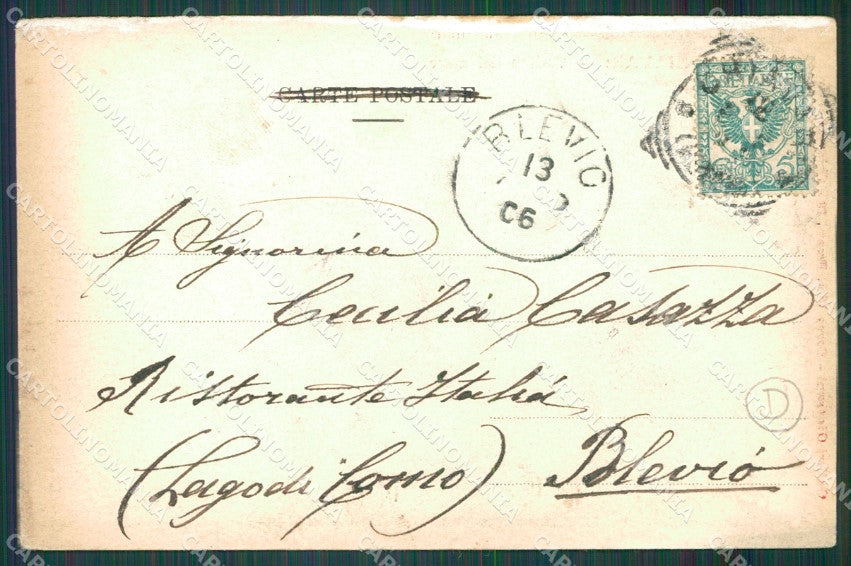 Genova Chiavari Barca Saluti da cartolina QZ6520 – retro