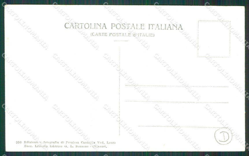Genova Chiavari Foce Entella cartolina QZ6523 – retro
