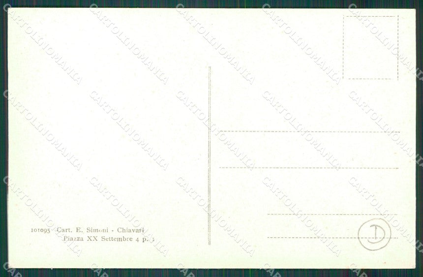 Genova Chiavari cartolina QZ6524 – retro