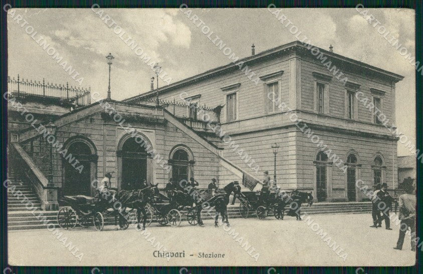 Genova Chiavari Stazione Carrozze STRAPPINO cartolina QZ6539 – fronte