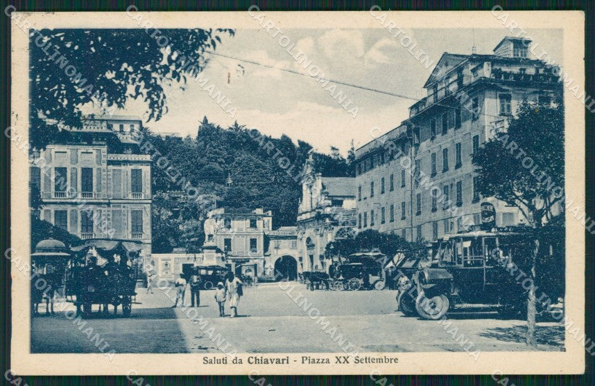 Genova Chiavari Auto cartolina QZ6541 – fronte