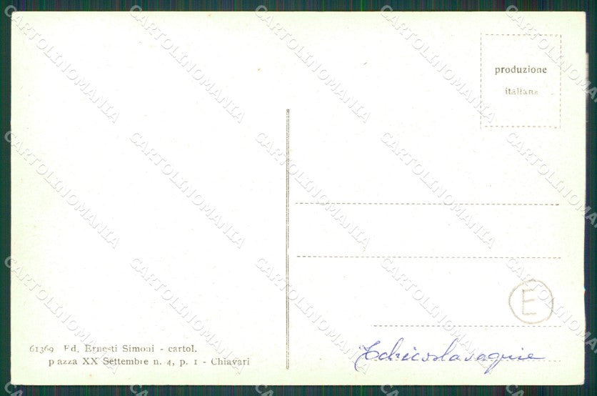 Genova Chiavari cartolina QZ6550 – retro