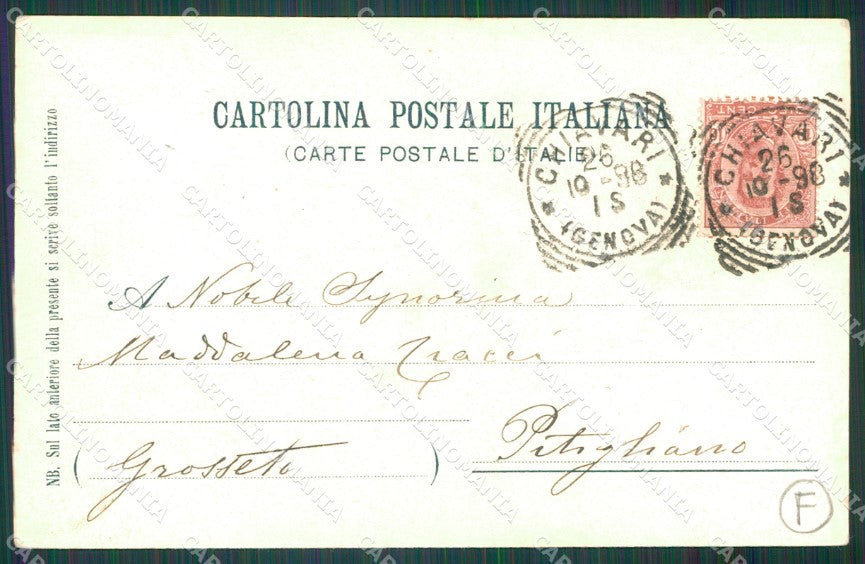Genova Chiavari Saluti da cartolina QZ6559 – retro
