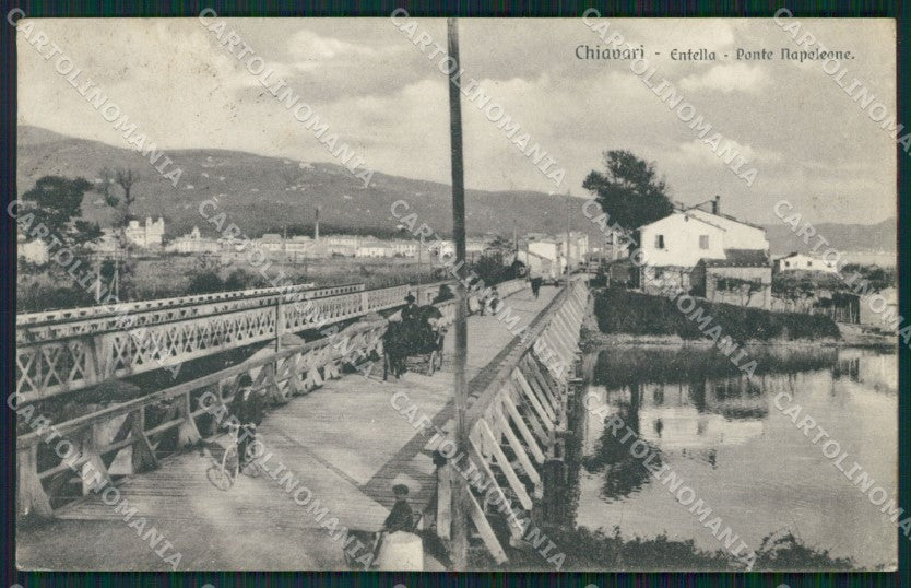 Genova Chiavari Fiume Entella Carrozza cartolina QZ6565 – fronte