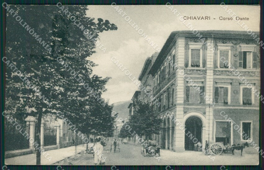 Genova Chiavari Auto PIEGHINA cartolina QZ6568 – fronte