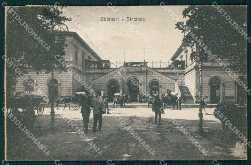 Genova Chiavari Stazione Carrozze cartolina QZ6569 – fronte