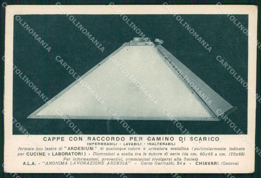 Genova Chiavari Pubblicitaria cartolina QZ6571 – fronte