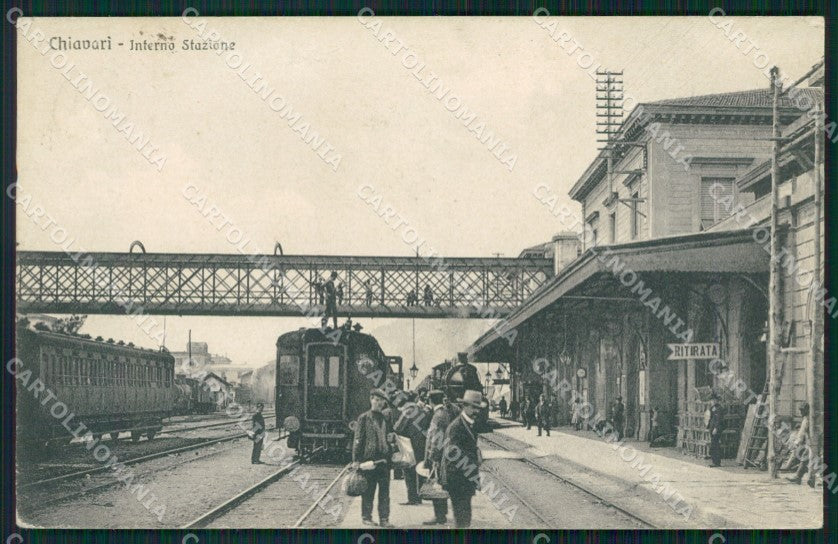 Genova Chiavari Stazione Treno cartolina QZ6579 – fronte