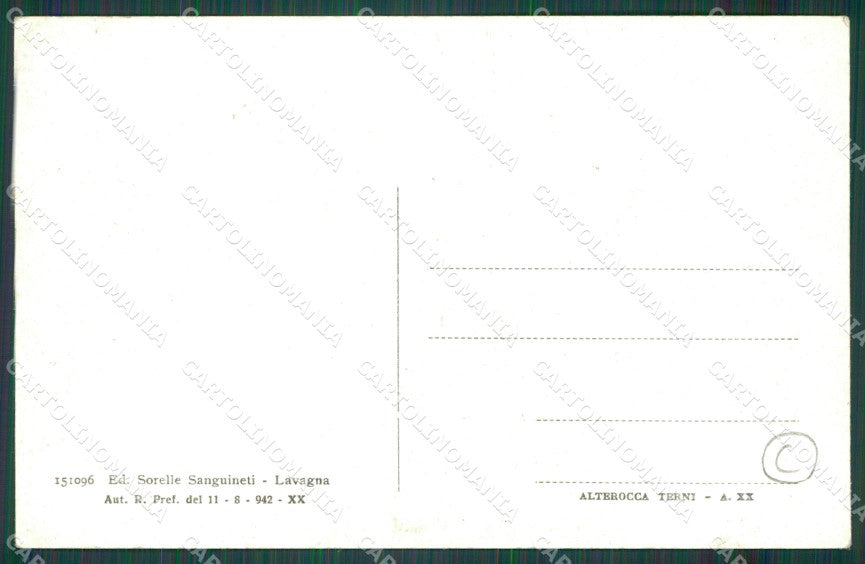 Genova Lavagna cartolina QZ6590 – retro