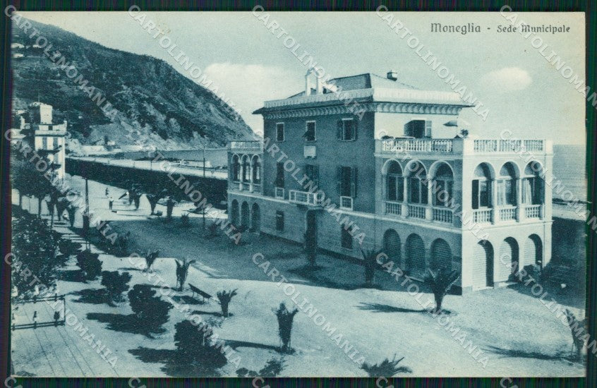 Genova Moneglia Municipio cartolina QZ6599 – fronte