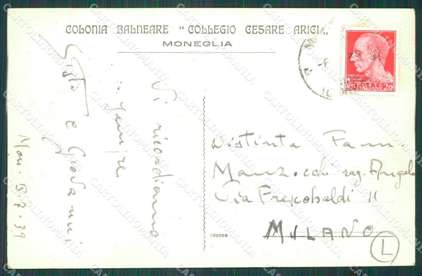 Genova Moneglia cartolina QZ6608 – retro