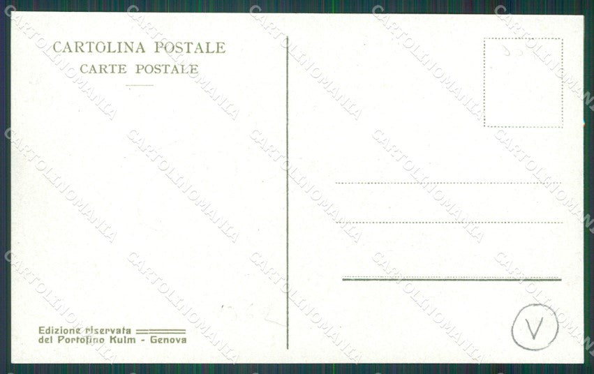 Genova Portofino Automobili Portofino Kulm Foto cartolina QZ6621 – retro