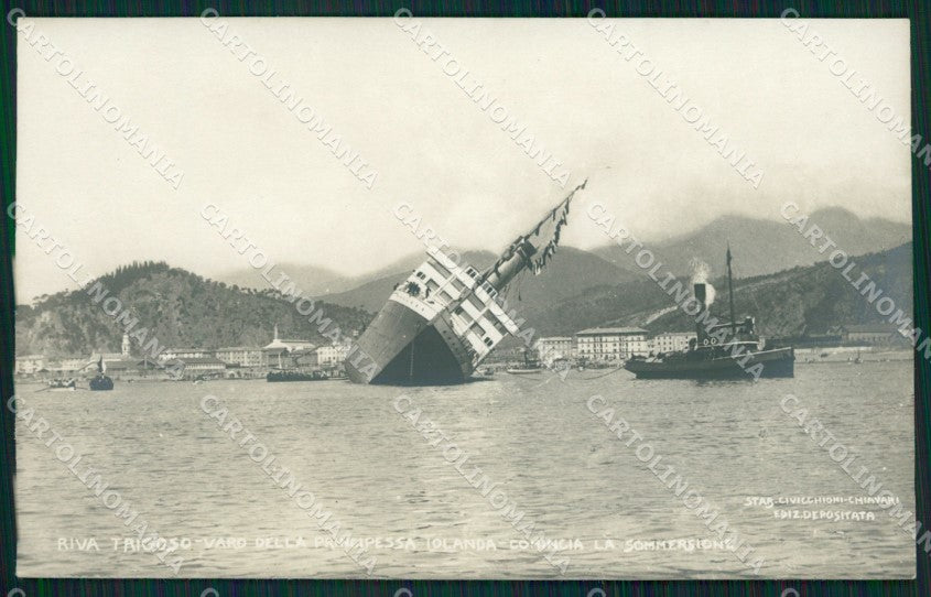 Genova Riva Trigoso Nave Principessa Iolanda Varo Foto cartolina QZ6637 – fronte