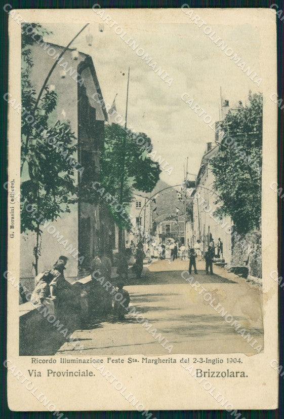 Genova Santa Margherita Ligure Brizzolara PIEGA cartolina QZ6642 – fronte