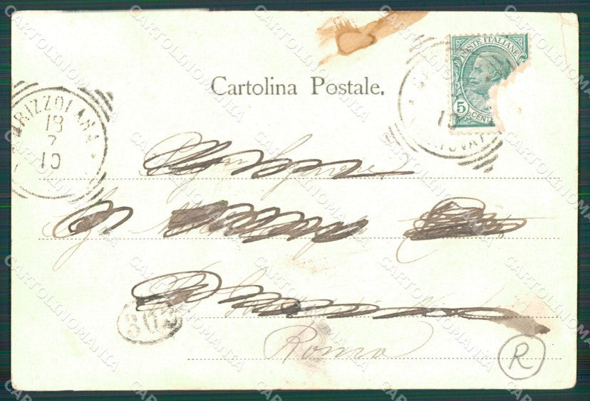 Genova Santa Margherita Ligure Brizzolara PIEGA cartolina QZ6642 – retro