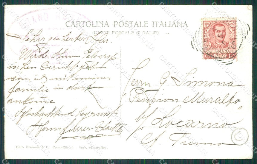 Genova Sestri Levante Grand Hotel PIEGA cartolina QZ6643 – retro