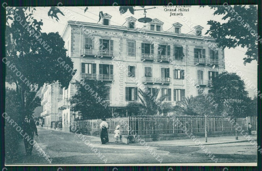 Genova Sestri Levante Hotel Jensch cartolina QZ6645 – fronte