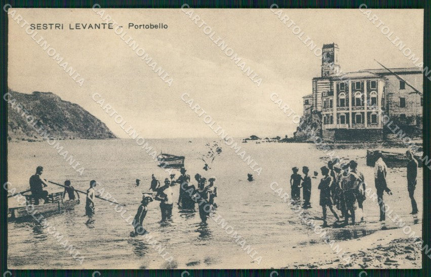 Genova Sestri Levante Portobello cartolina QZ6650 – fronte