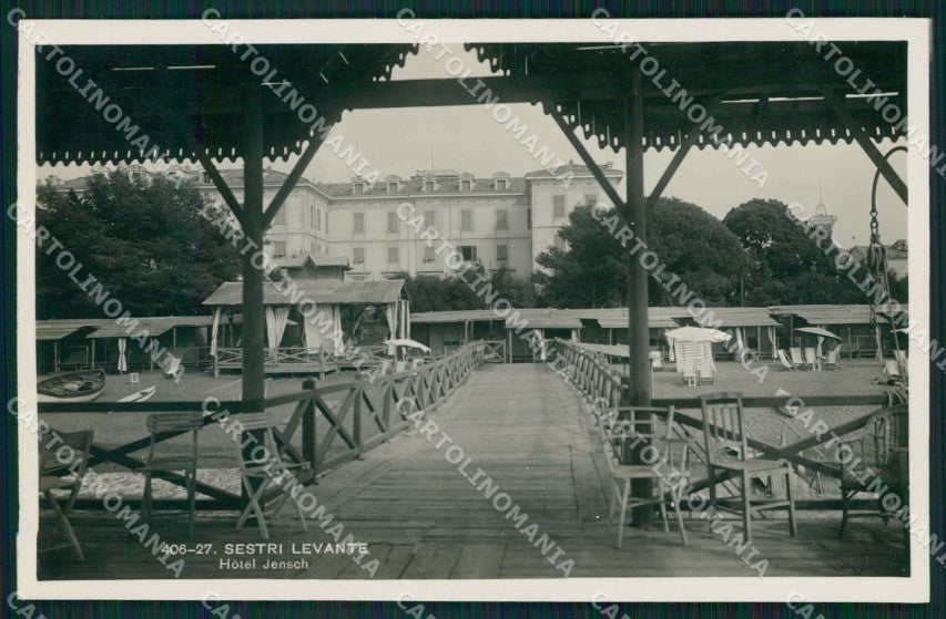 Genova Sestri Levante Hotel Jensch Foto cartolina QZ6652 – fronte