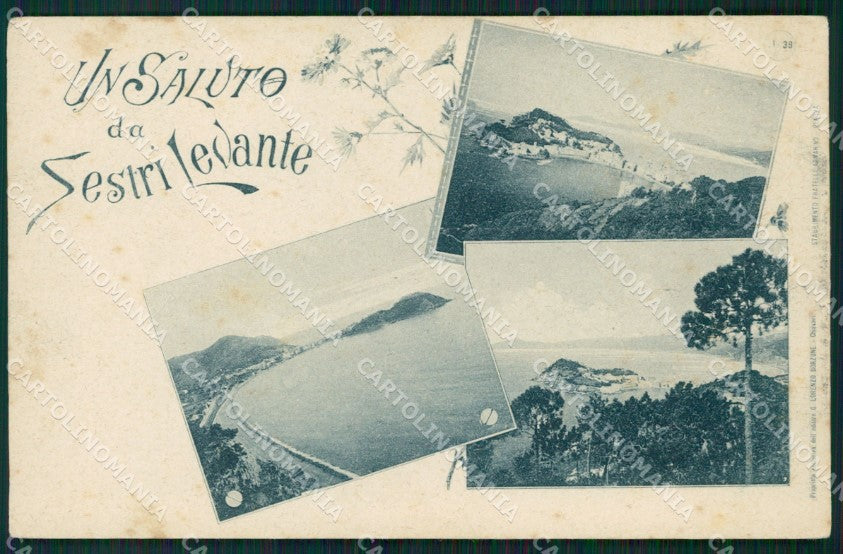 Genova Sestri Levante Saluti da cartolina QZ6659 – fronte