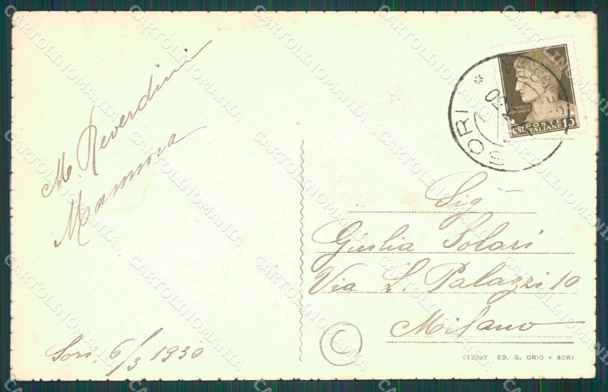 Genova Sori cartolina QZ6668 – retro