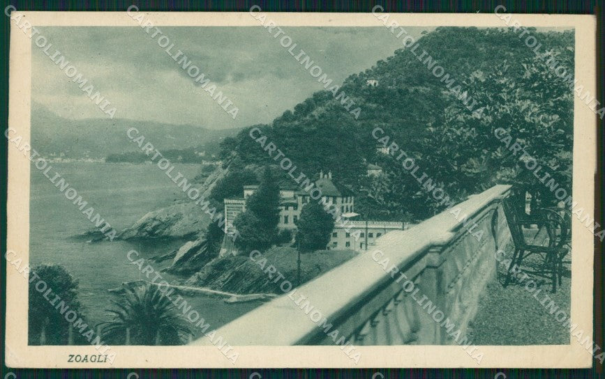 Genova Zoagli PIEGHINE cartolina QZ6674 – fronte