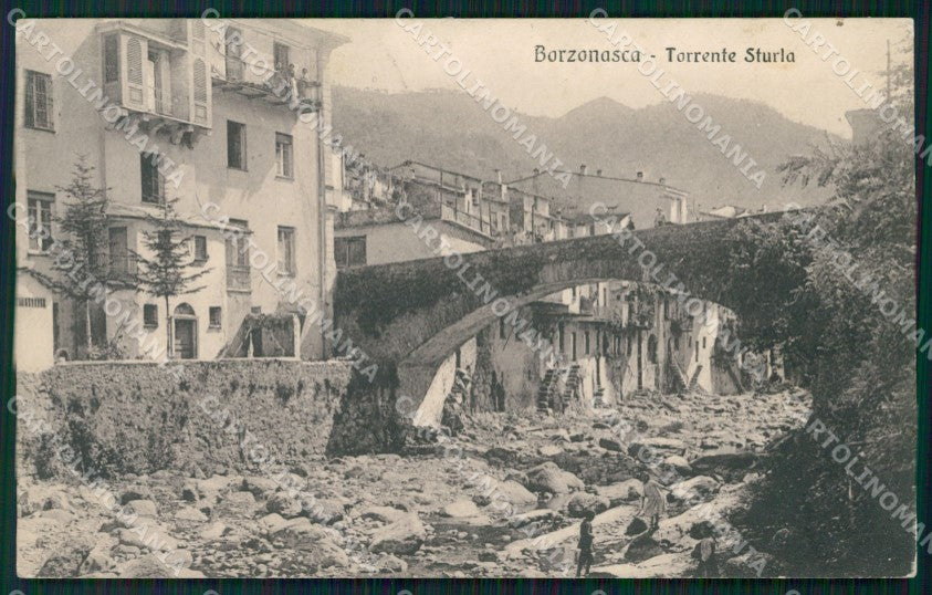 Genova Borzonasca Fiume Sturla cartolina QZ6681 – fronte