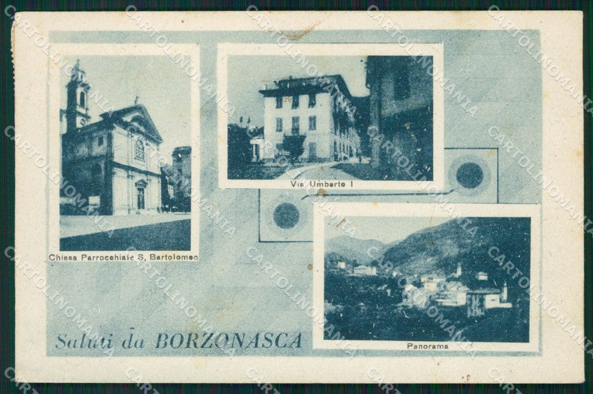 Genova Borzonasca Saluti da cartolina QZ6684 – fronte