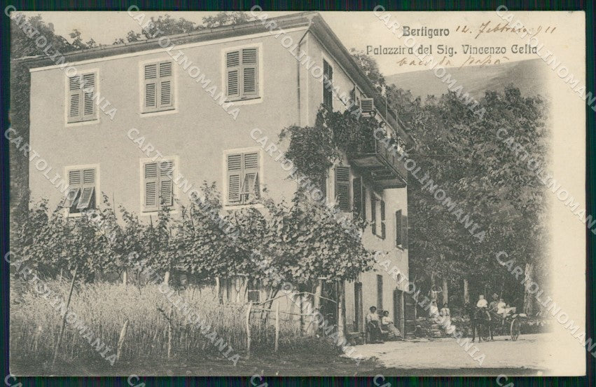 Genova Borzonasca Bertigaro Carrozza cartolina QZ6686 – fronte