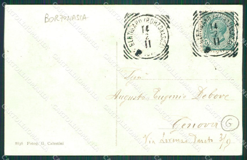 Genova Borzonasca Bertigaro Carrozza cartolina QZ6686 – retro