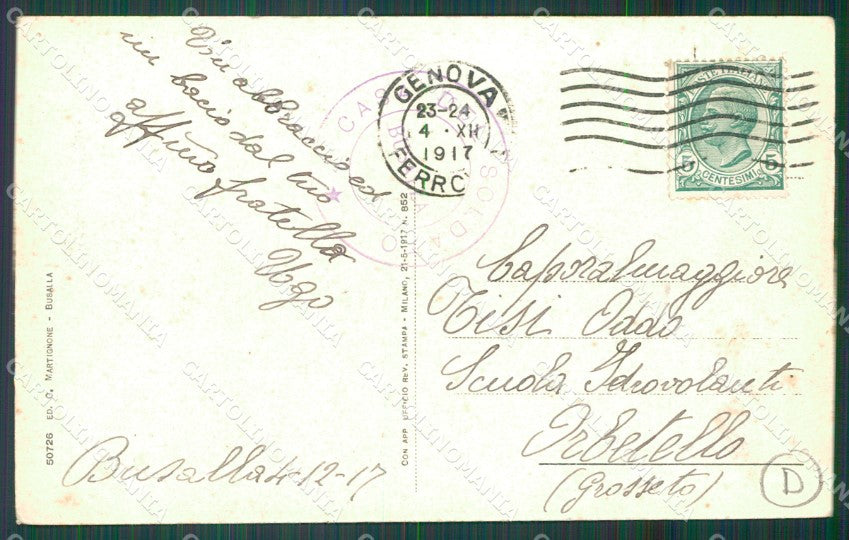 Genova Busalla cartolina QZ6690 – retro