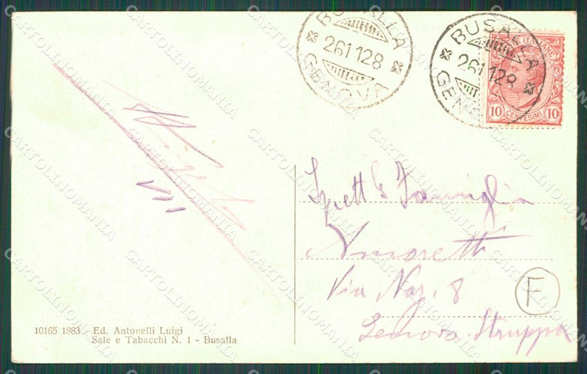 Genova Busalla cartolina QZ6698 – retro