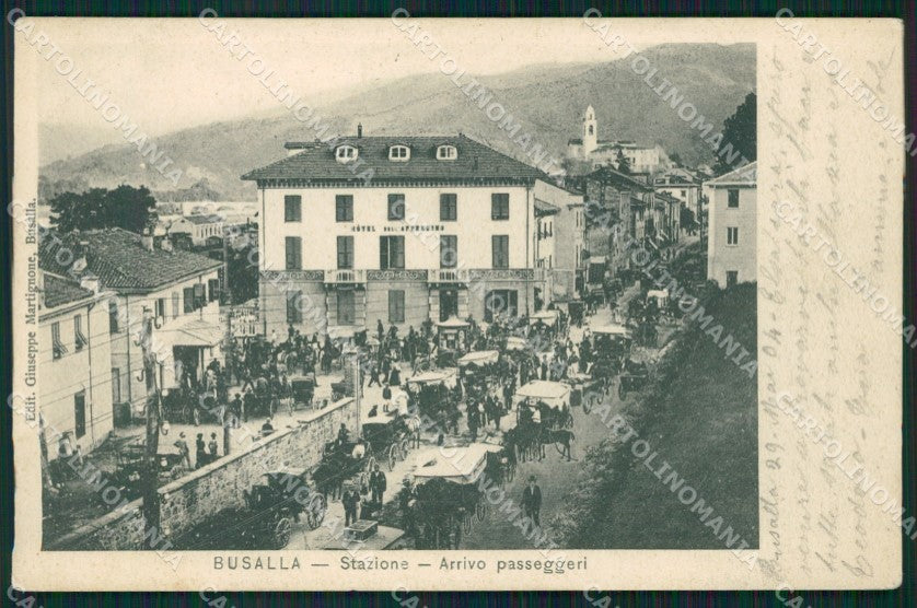 Genova Busalla Stazione Carrozze cartolina QZ6709 – fronte