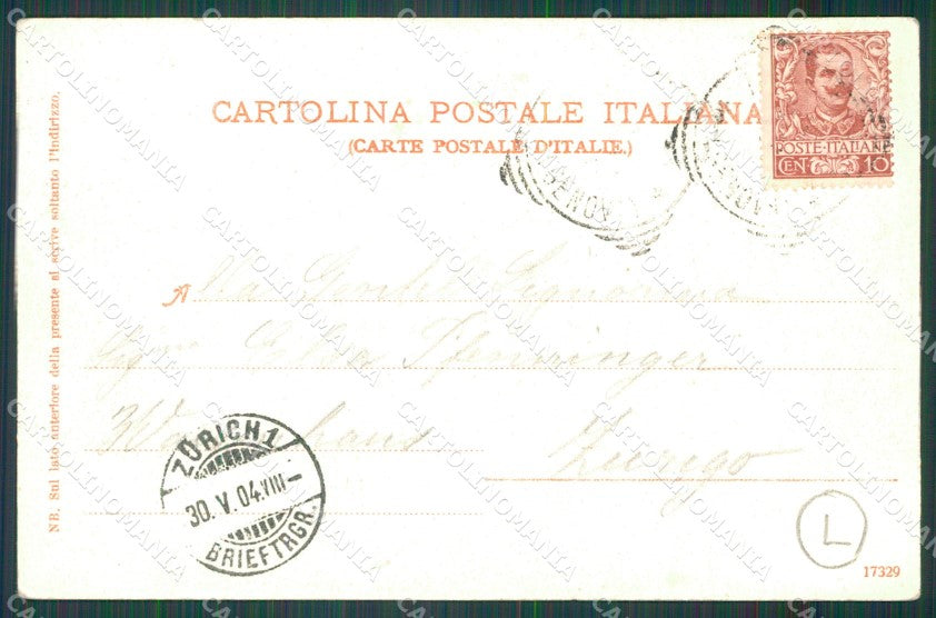 Genova Busalla Stazione Carrozze cartolina QZ6709 – retro