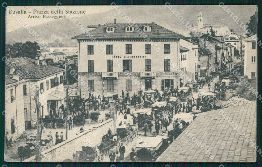 Genova Busalla Stazione Carrozze cartolina QZ6710 – fronte
