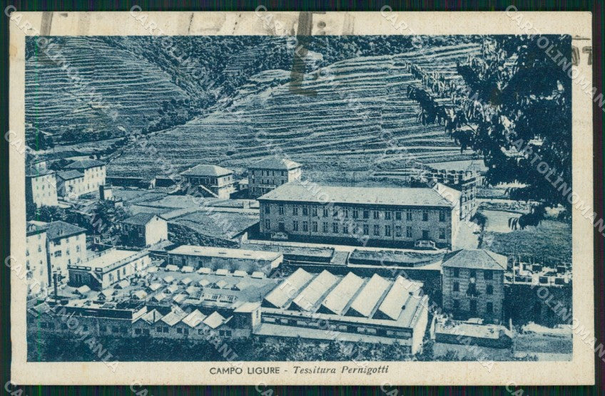 Genova Campoligure Tessitura Pernigotti cartolina QZ6713 – fronte