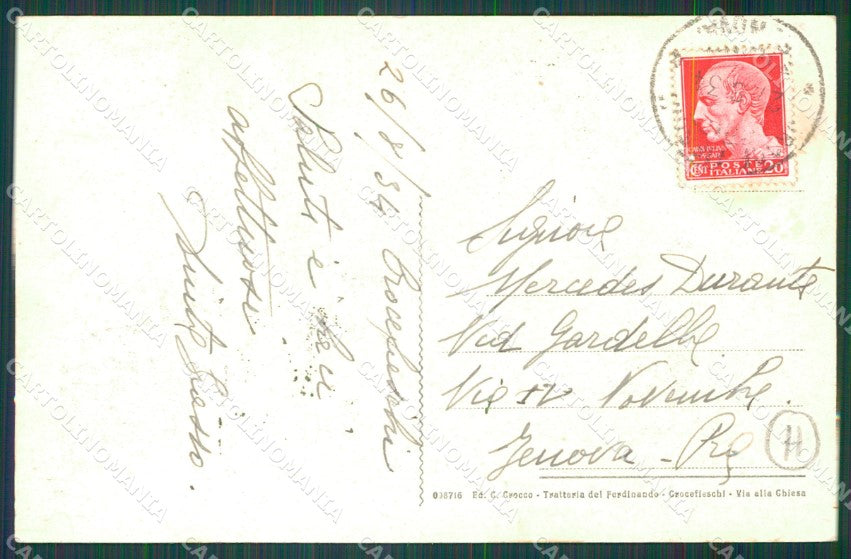 Genova Crocefieschi cartolina QZ6733 – retro