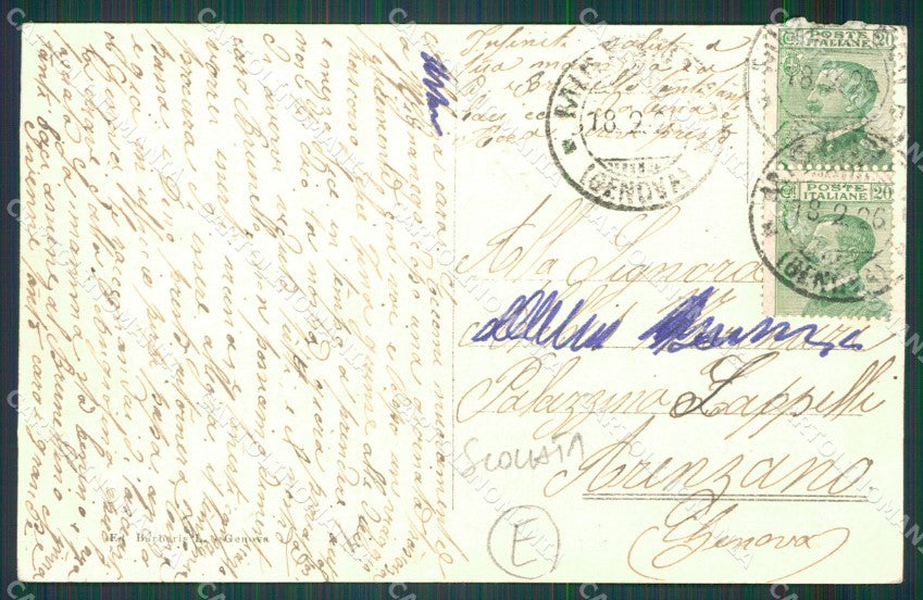 Genova Mignanego SCOLLATA cartolina QZ6758 – retro