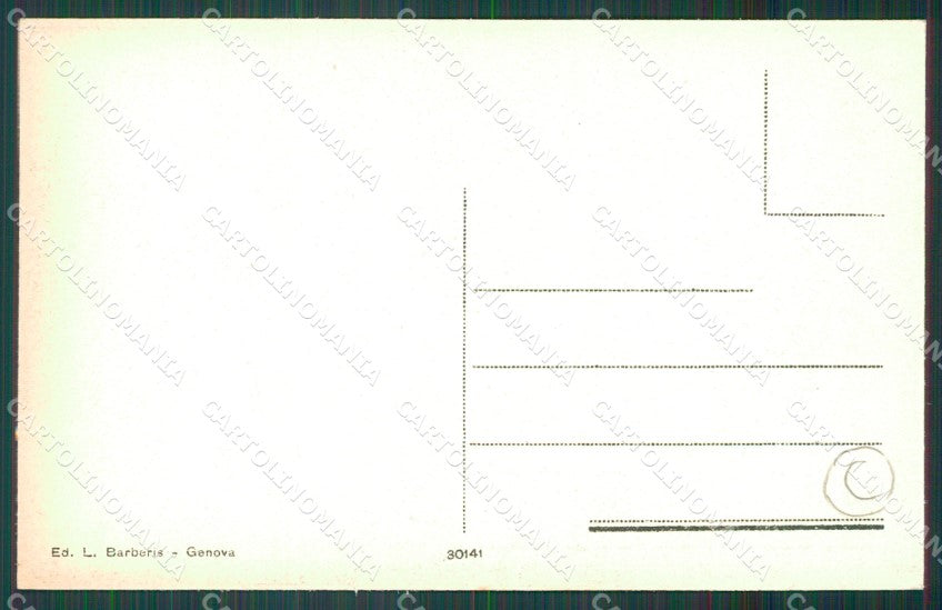 Genova Montoggio Molino cartolina QZ6765 – retro