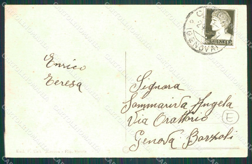 Genova Piani di Creto Saluti da cartolina QZ6773 – retro