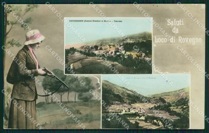 Genova Rovegno Luco Fontanigorda Saluti da ABRASA Foto cartolina QZ6797 – fronte