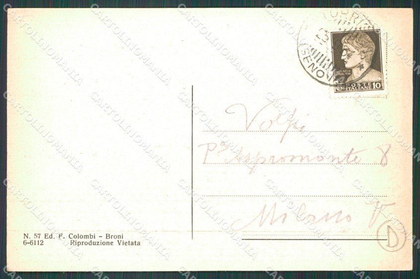 Genova Torriglia Asino cartolina QZ6815 – retro